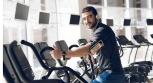 Group fitness class in progress at Delta Fitness Authority