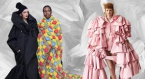 Rick Owens dark and edgy avant-garde silhouettes on the runway